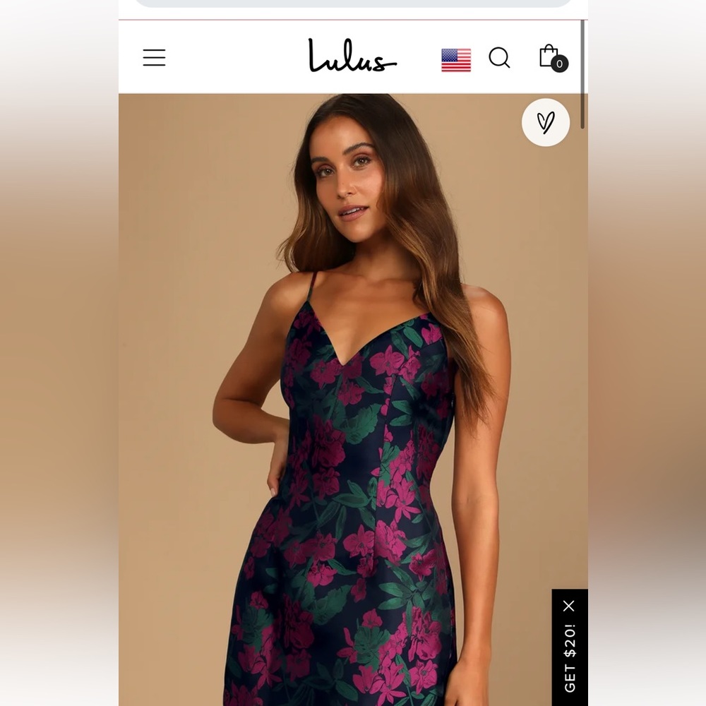 Absolutely Exquisite Navy Blue Floral Jacquard Mini Dress